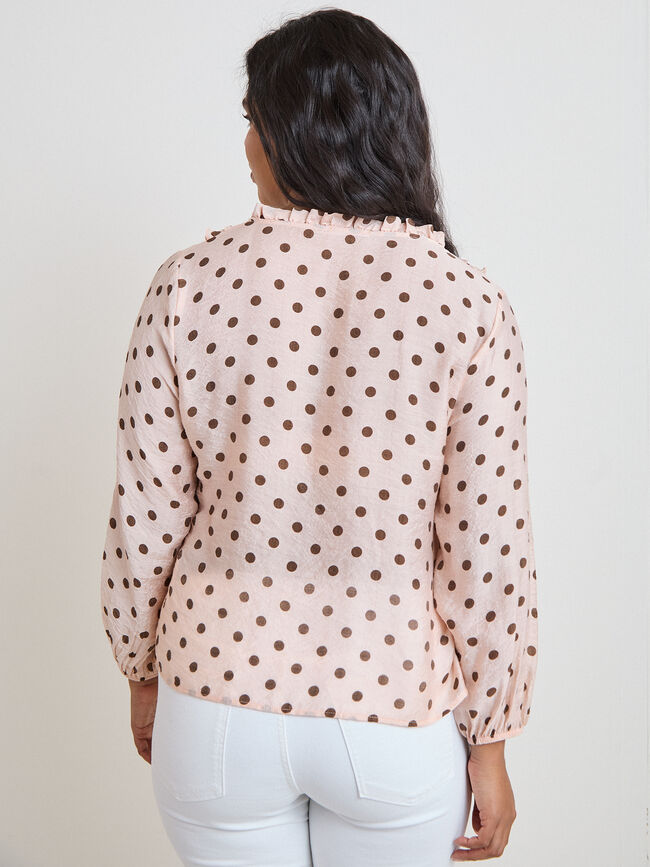 BLUSA VOLANTES Rosa