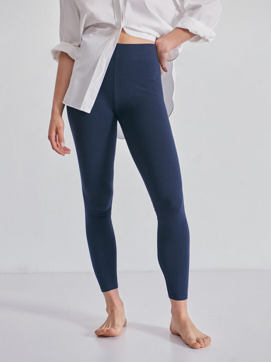Legging punto básico Azul Marino image number null