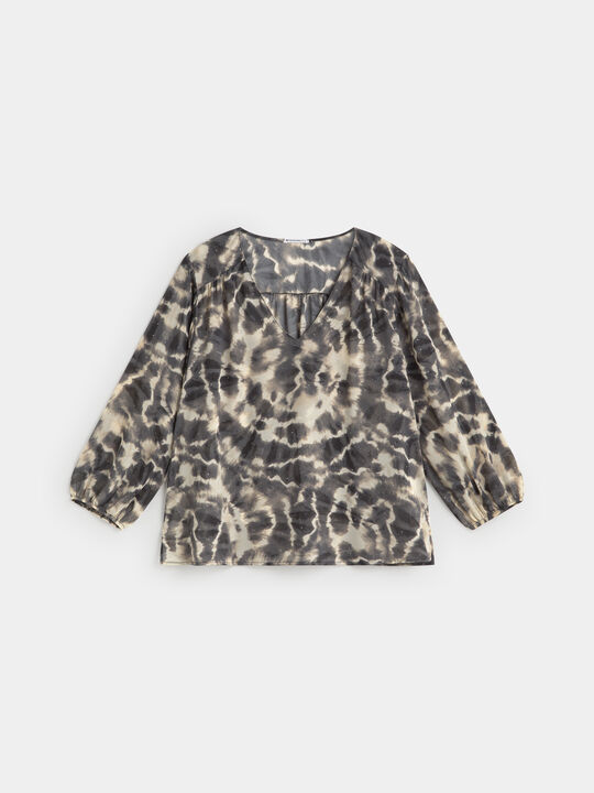 blusa volumen manga Negro image number null