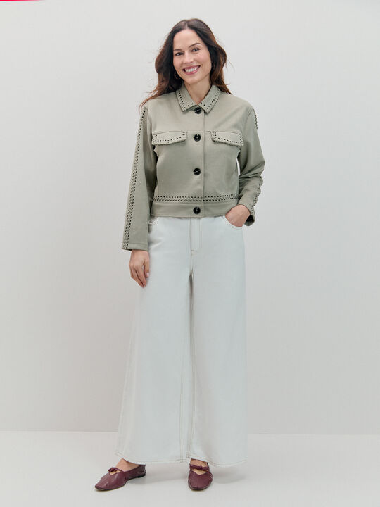 SUPER WIDE LEG GOMA Blanco Hueso image number null