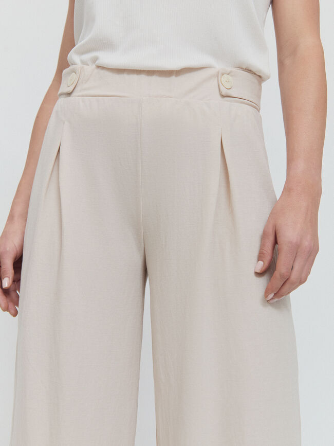 PANTALON PLIEGUES Crudo