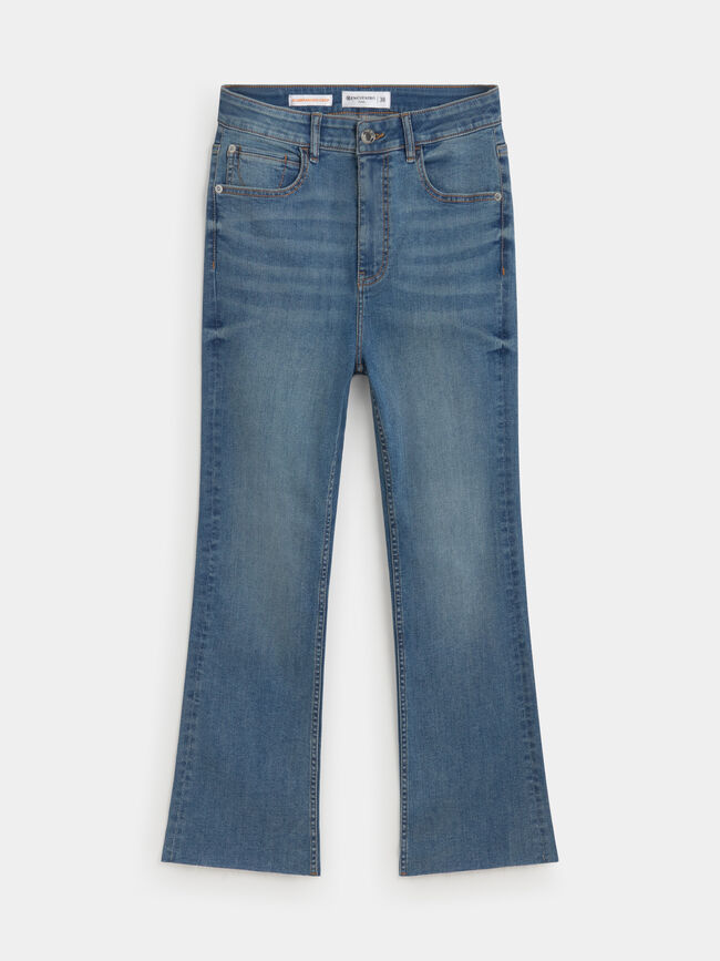 VAQUERO ACAMPANADO CROP Mid blue