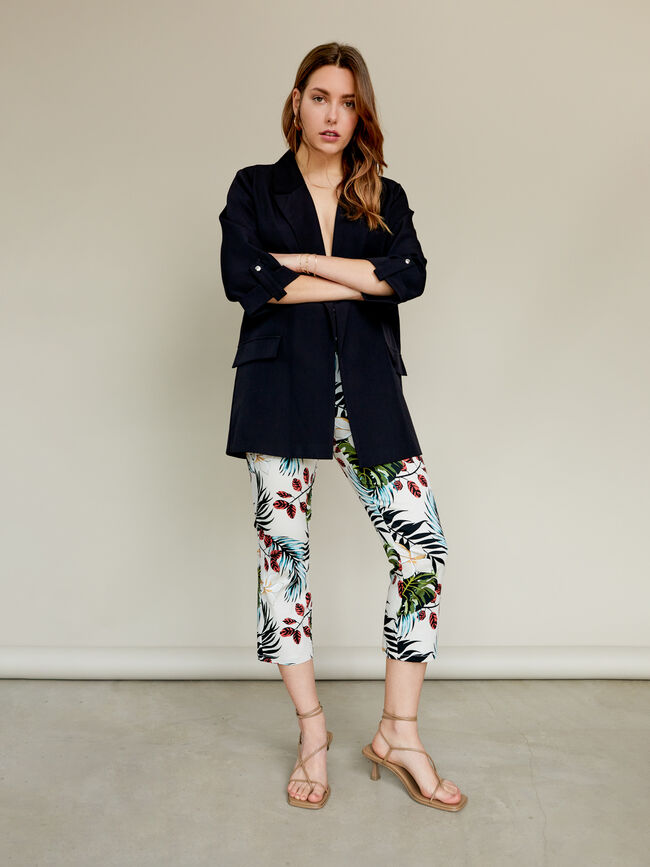 Pantalón capri estampado Estampado 1