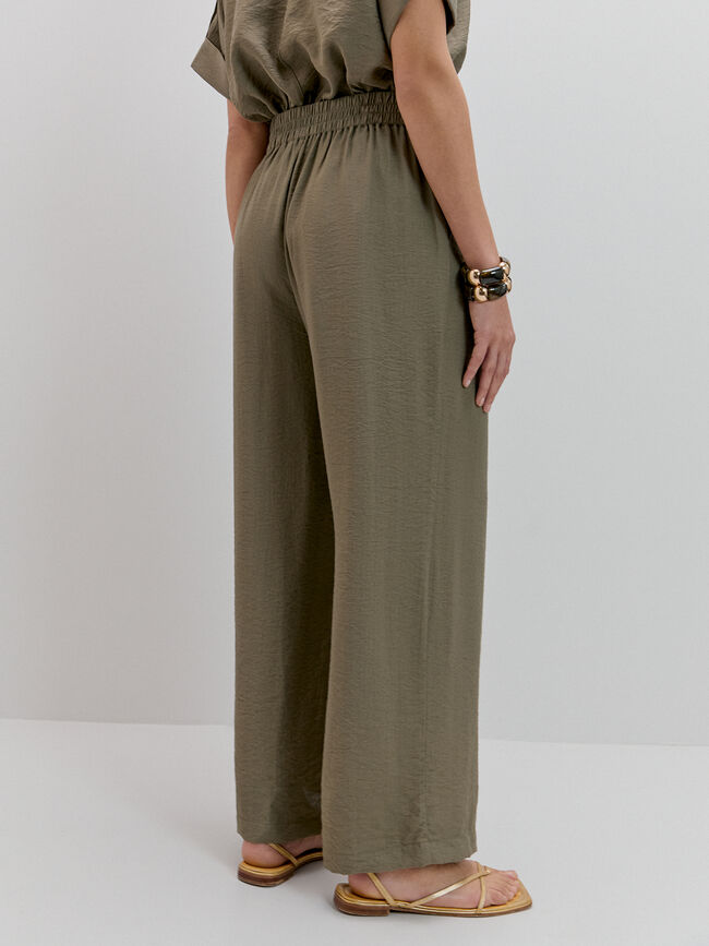 PANTAL&Oacute;N ANCHO Kaki