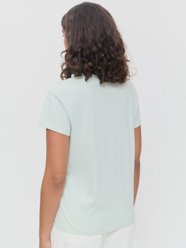 CAMISETA POSICIONAL CUADRO Verde Agua Clar