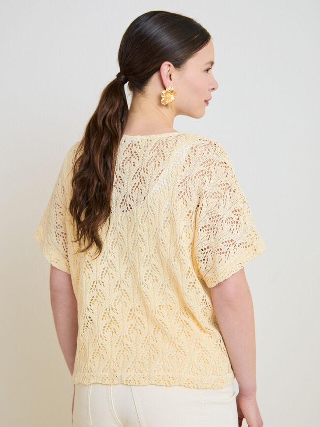 JERSEY PICO ESTRUCTURA Blanco Hueso