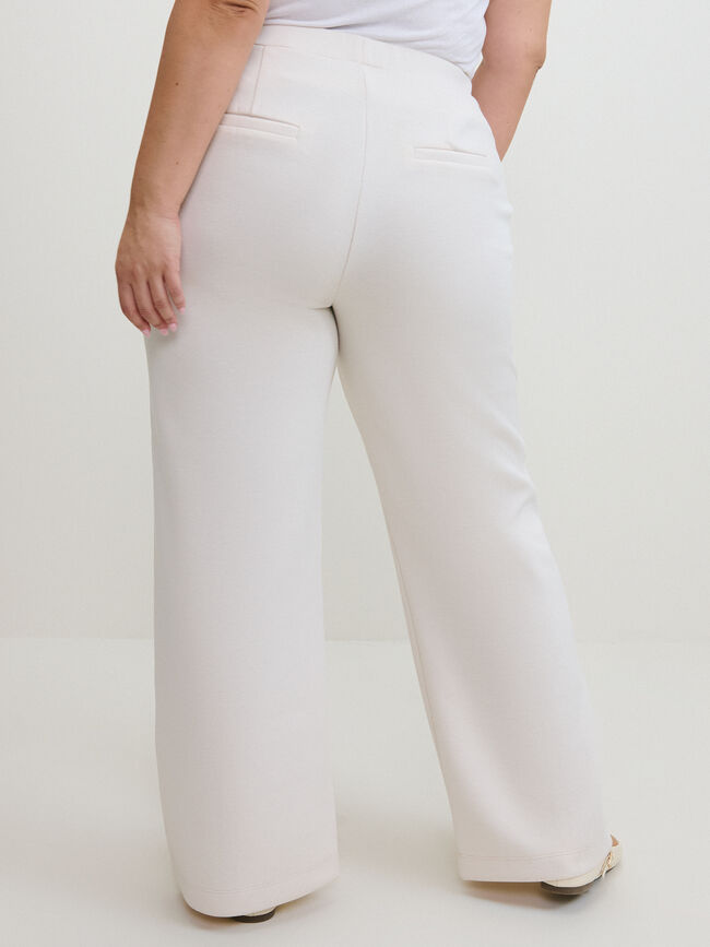 PANTALON VESTIR DETALLE Crudo