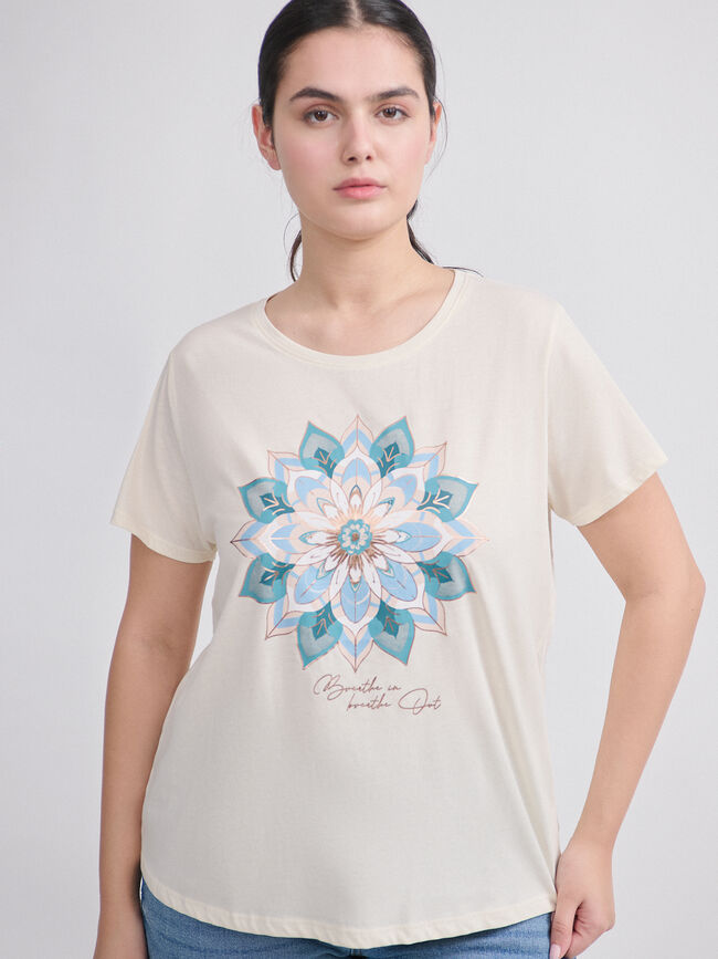 CAMISETA POSICIONAL MANDALA Crudo
