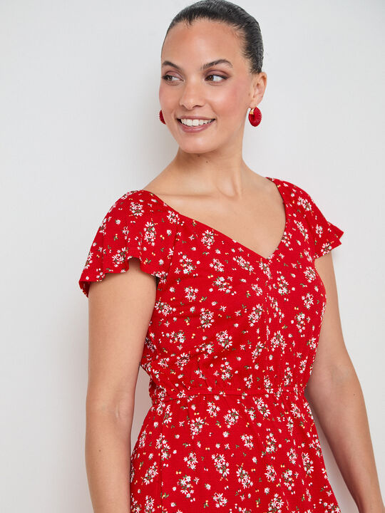 VESTIDO ESTAMPADO FLORAL Estampado 1 image number null