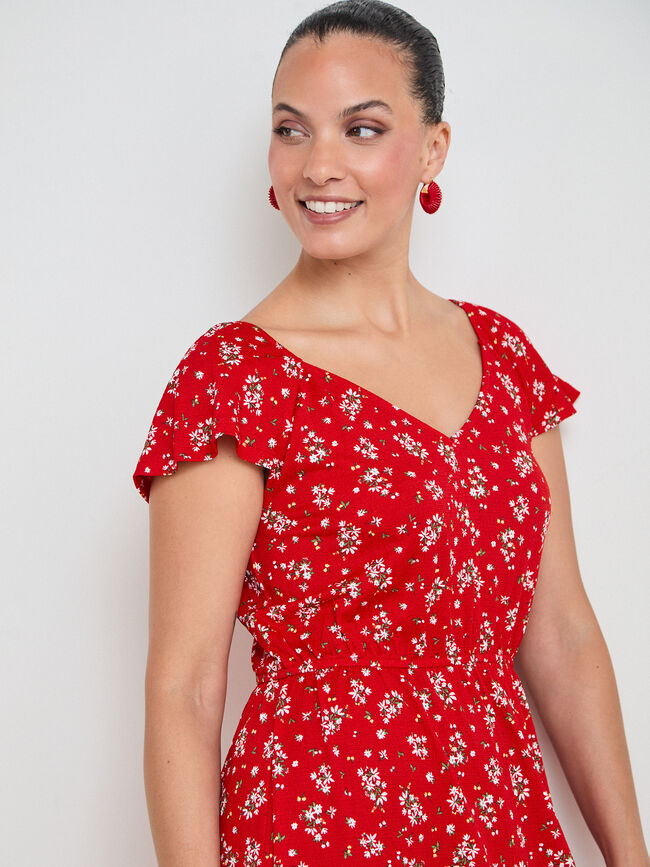 VESTIDO ESTAMPADO FLORAL Estampado 1