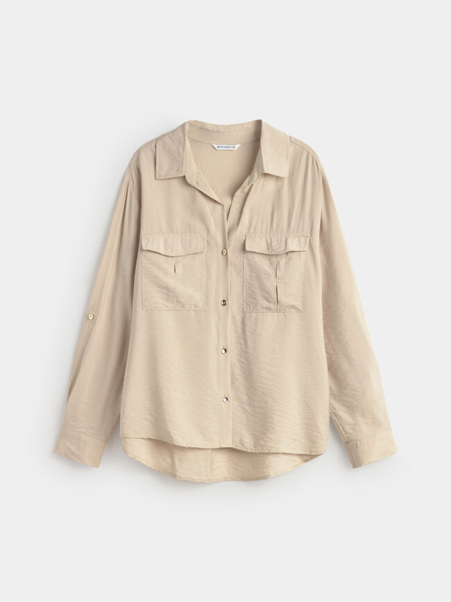 CAMISA MANGA LARGA Crudo