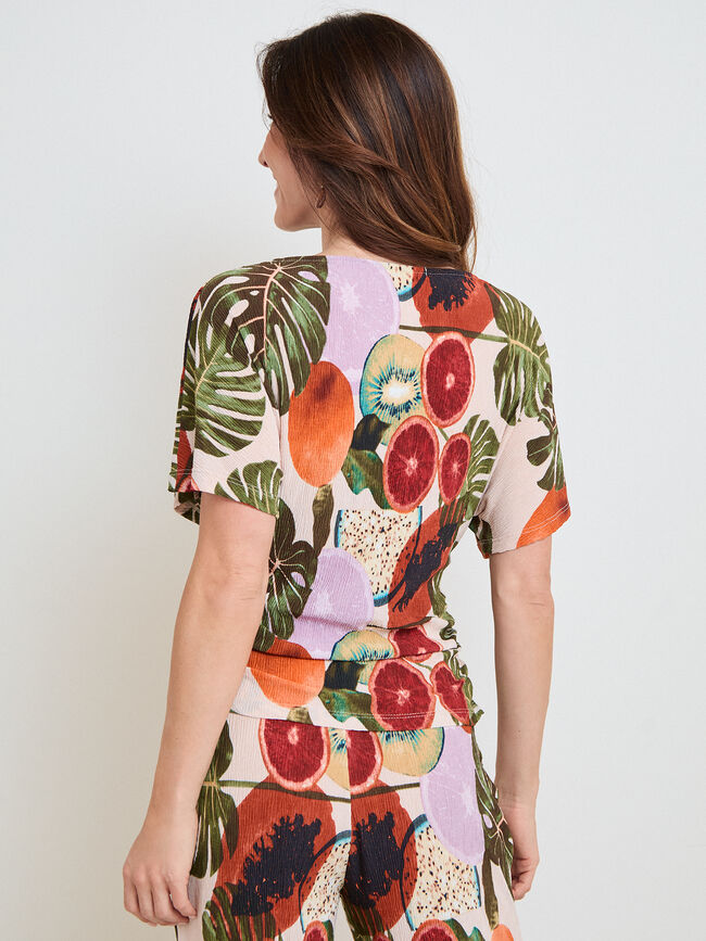 CAMISETA SET PLISADO FRUTAS Estampado 1