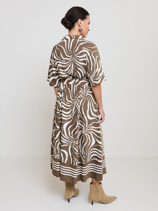 VESTIDO LARGO ESTAMPADO BROWNIE image number null