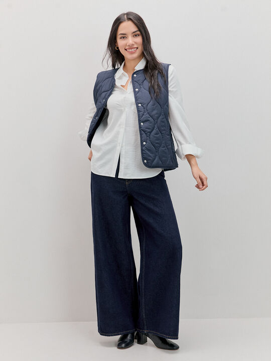 CHALECO ACOLCHADO Azul Marino image number null