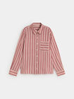 CAMISA VISCOSA ESTAMPADA Dark Cherry