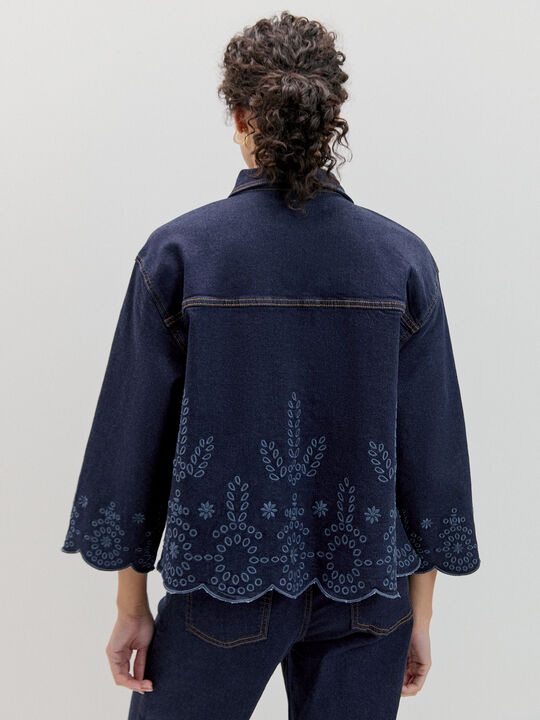 CAZADORA VAQUERA TROQUELADA Dark blue image number null