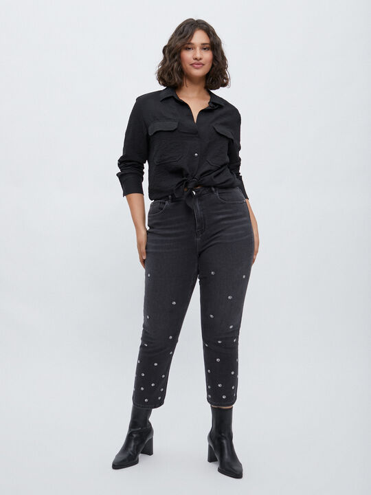 VAQUERO RECTO BRILLOS Black wash image number null