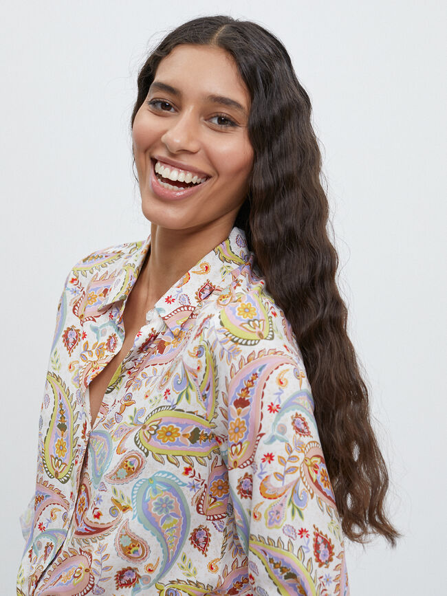CAMISA ESTAMPADA Crudo