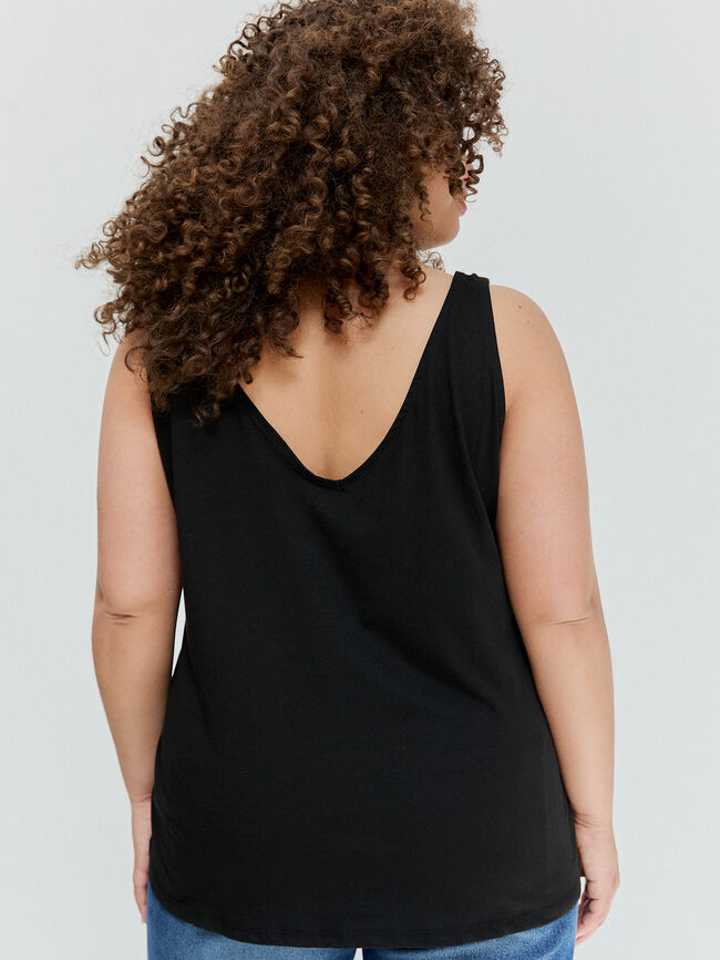 TOP DETALLE TIRANTE Negro