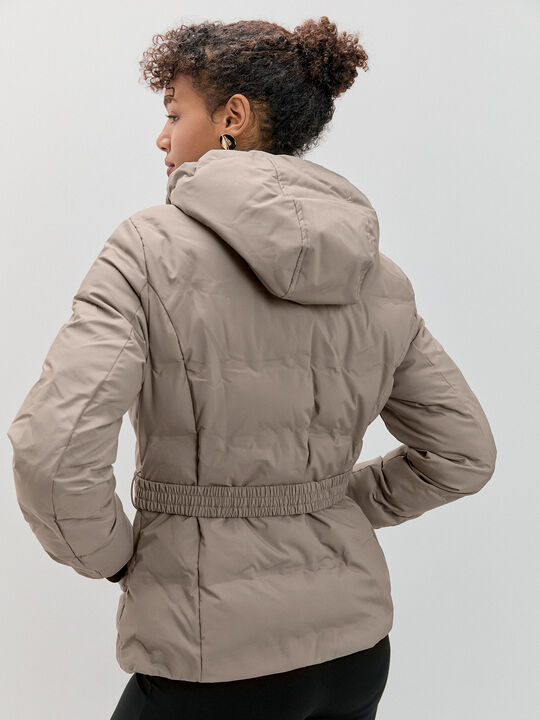 ABRIGO ACOLCHADO CINTUR&Oacute;N Vison image number null