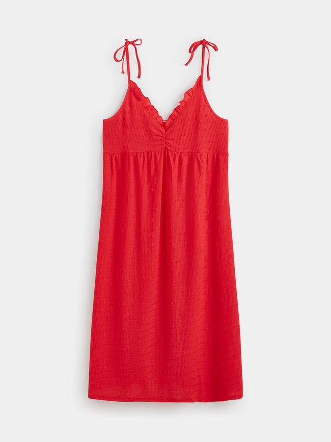 Vestido tirantes estructura Coral