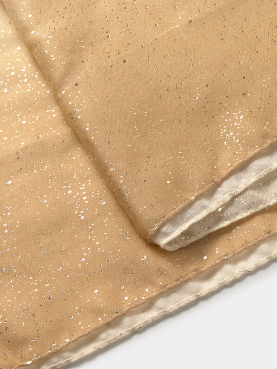 PAÑUELO DETALLE LUREX Camel Claro image number null