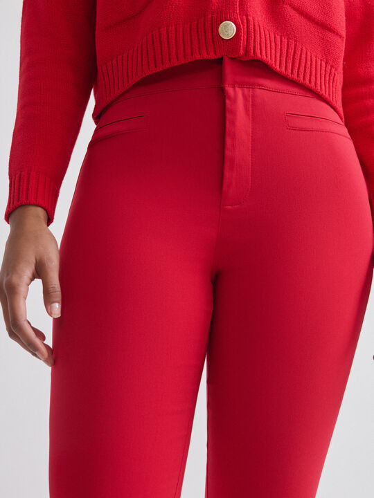 PANTALON RECTO Rojo Oscuro image number null
