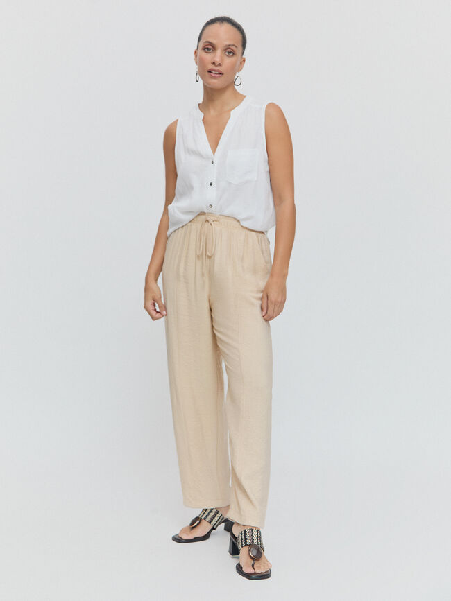 PANTALON CORTES Beige