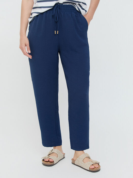 PANTALÓN FLUIDO Azul Noche image number null