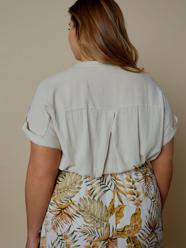 Blusa detalle botones Piedra