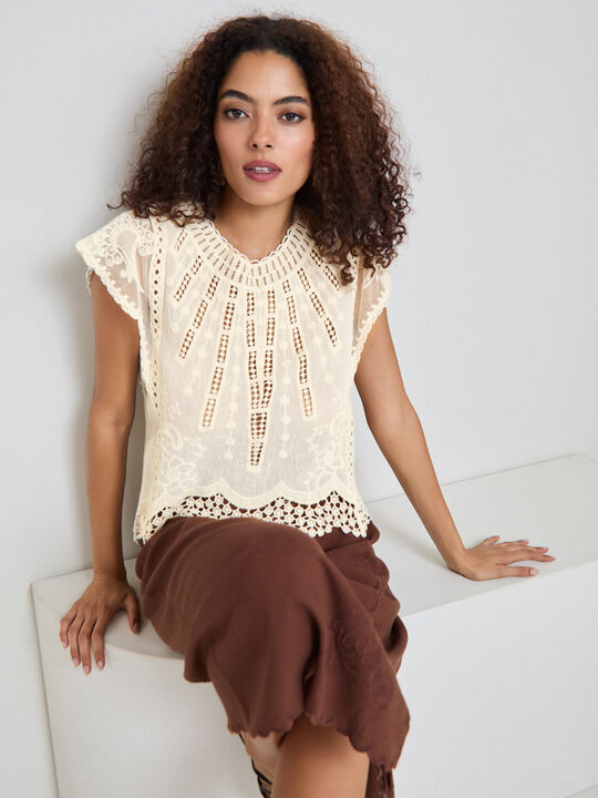 TOP DETALLES CROCHET Crudo image number null