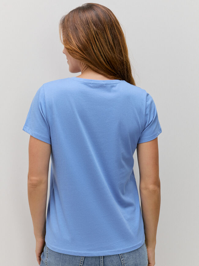 CAMISETA PINCELADAS ARTE Cobalto