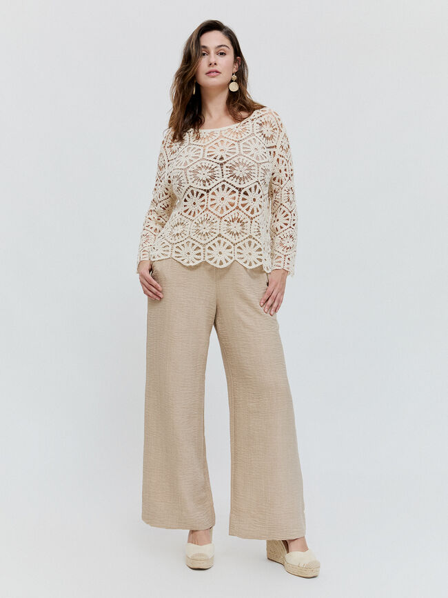 JERSEY HEXAGONAL Beige Claro