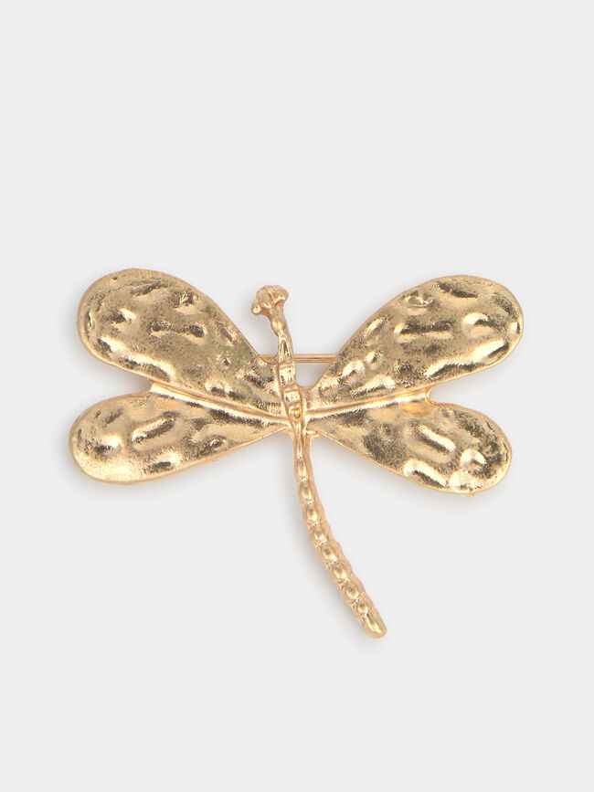 PIN LIBELULA DORADA Oro