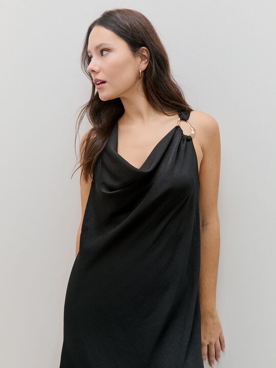 VESTIDO JOYA Negro image number null