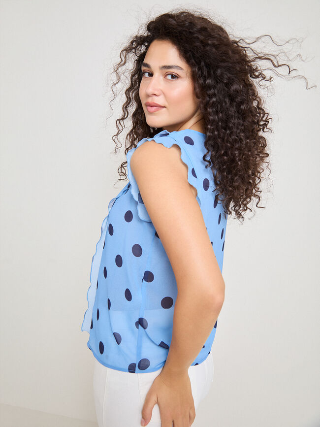 BLUSA TOPOS Azul Marino