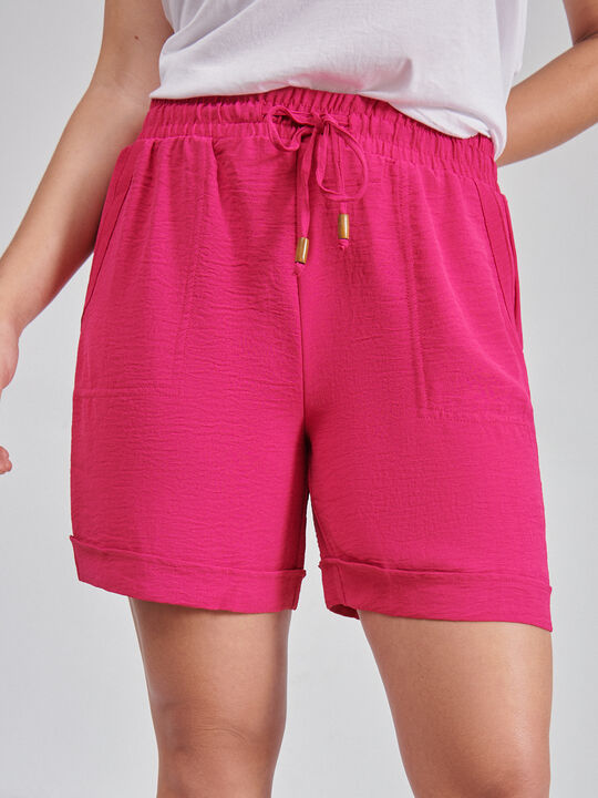 Short cintura elástica Fucsia Oscuro image number null