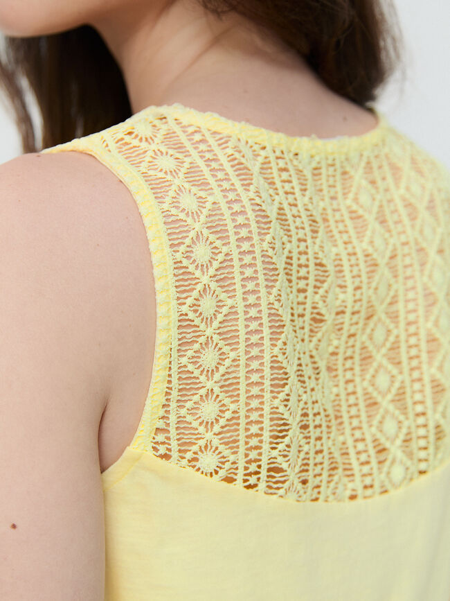 TOP CANSESU Amarillo Pastel