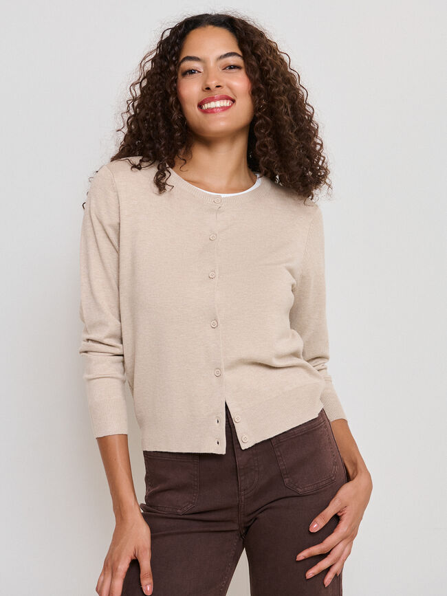 CARDIGAN BASICO Beige