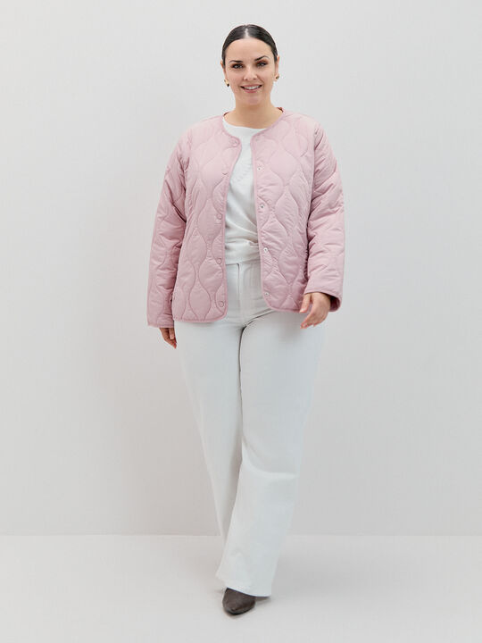 CHAQUETA ACOLCHADA CUELLO Rosa image number null