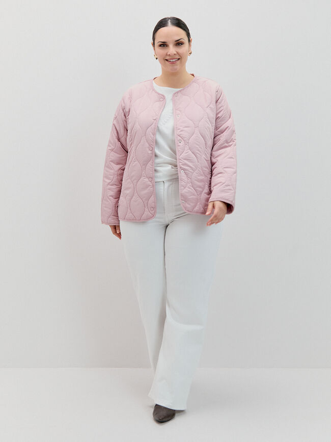 CHAQUETA ACOLCHADA CUELLO Rosa