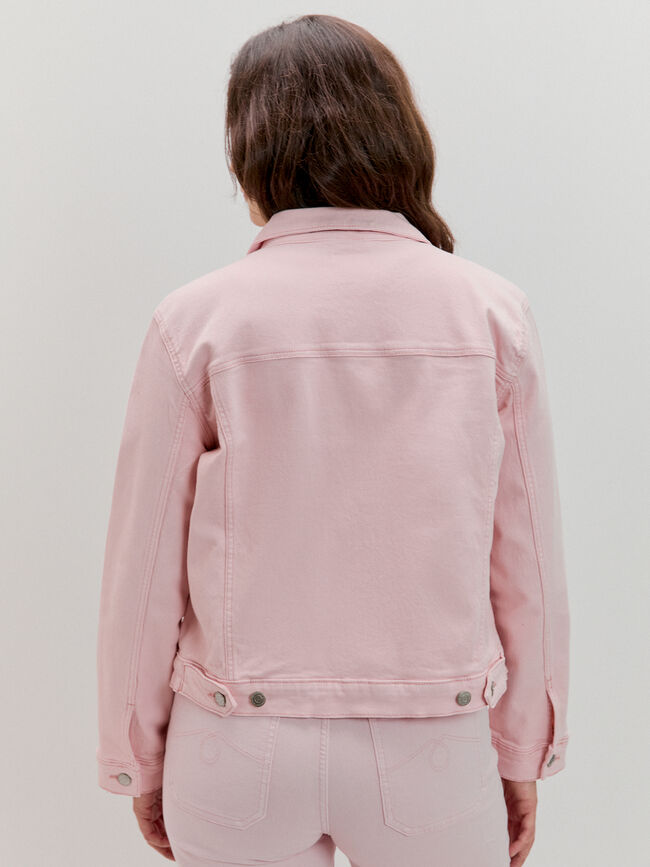 CAZADORA VAQUERA BASICA Rosa