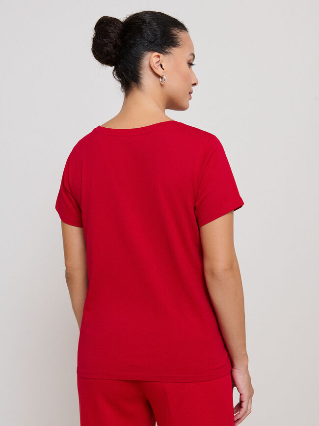 CAMISETA ANIMAL PRINT Rojo