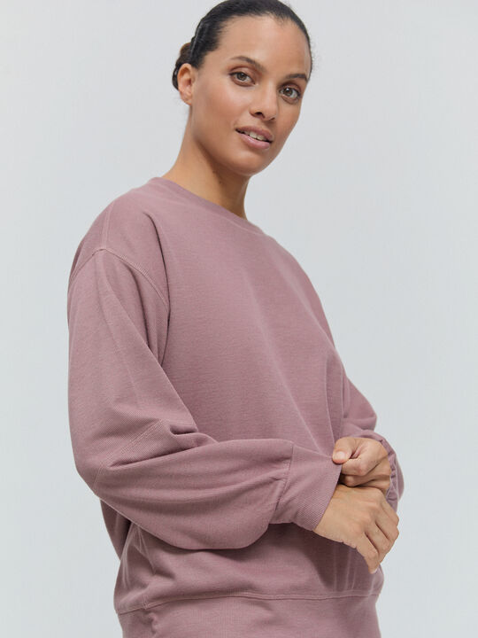 SUDADERA CORTES Rosa Polvo image number null