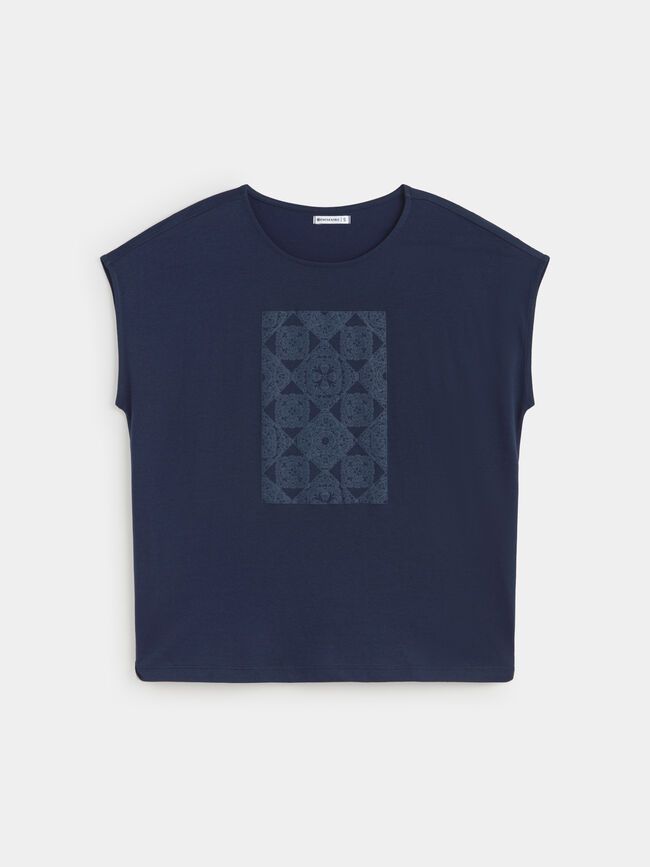 CAMISETA POSICIONAL CROCHET Azul Marino