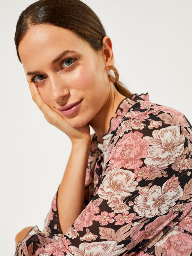 vestido midi Rosa Claro