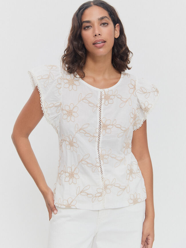 CAMISETA BIMATERIA VOLANTES Crudo