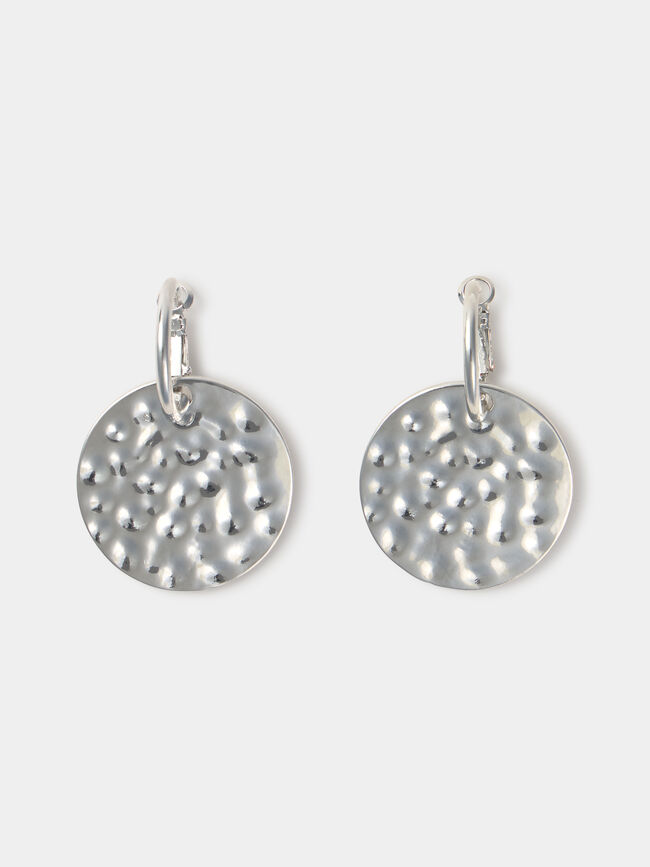 PENDIENTES ESTAMPADO ANIMAL Plata