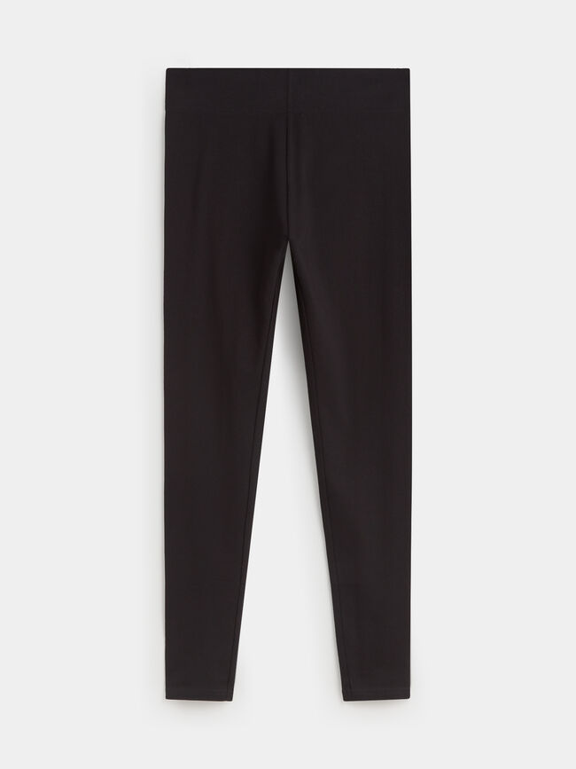 LEGGING BASICO LARGO Negro