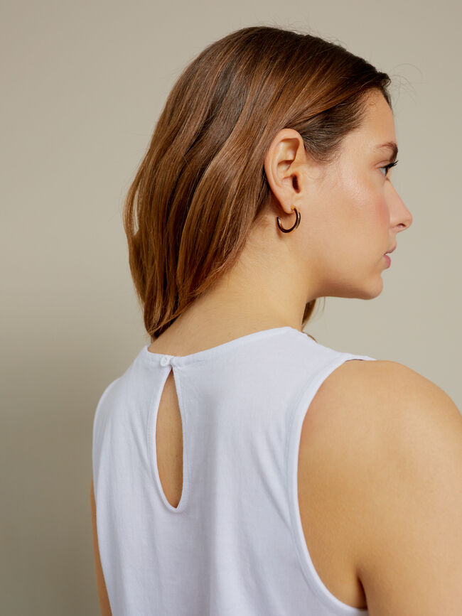 TOP BORDADO Blanco Optico